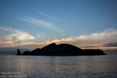 Isla Bartolome iltahämärässä