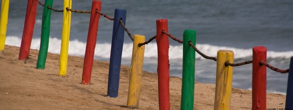 walvis bay colorful poles